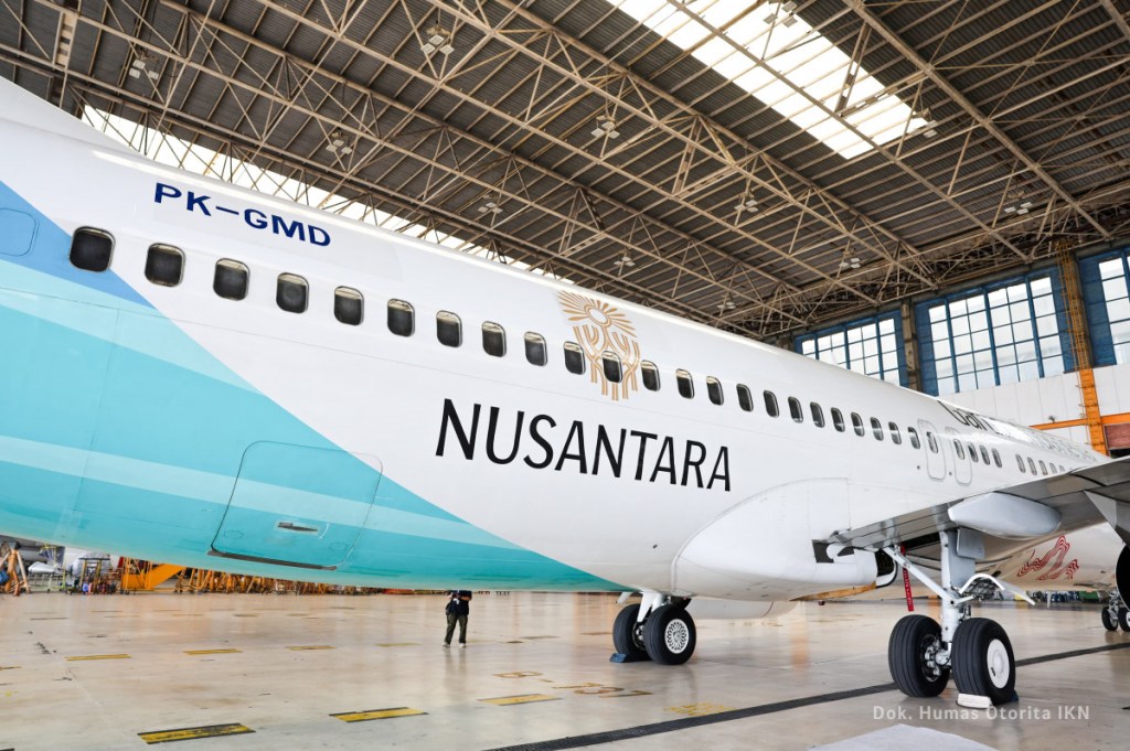 Ada Logo Pohon Hayat di Pesawatnya, Garuda Indonesia Resmi Jadi Official Carrier IKN